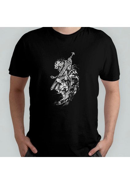 Elden Ring %100 Pamuklu Bisiklet Yaka T-Shirt Model - 5