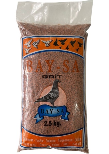Bay-Sa Güvercin Kırmızı grit Kili 2,5 kg (2 Adet FİYATIDIR)