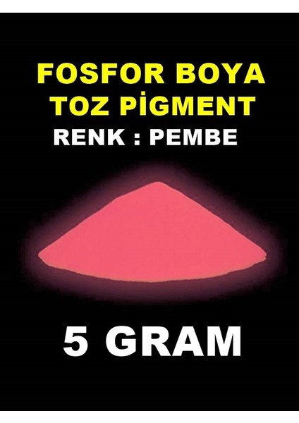 Karanlıkta Parlayan Fosfor Boya 5 Gram