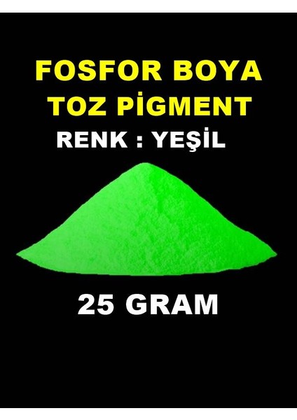 Karanlıkta Parlayan Fosfor Boya 25 Gram