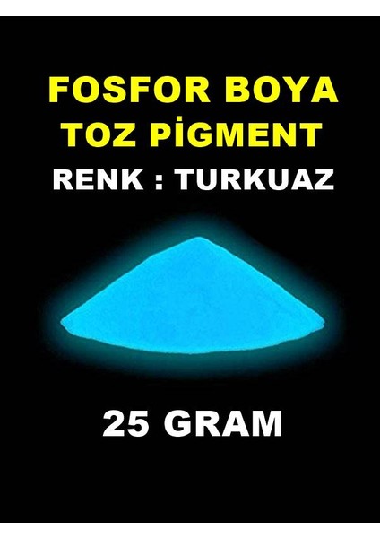 Karanlıkta Parlayan Fosfor Boya 25 Gram