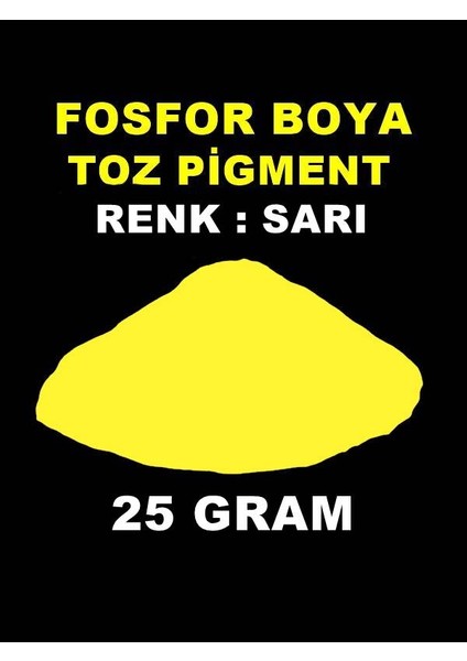 Karanlıkta Parlayan Fosfor Boya 25 Gram