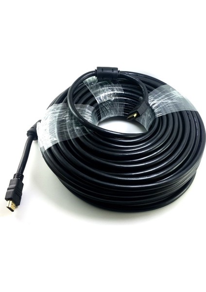 30 Metre 30MT Kaliteli HDMI Kablo Full Hd 2160P Bilgisayar Tv Televizyon Ara 1.4V 1080 Siyah Pvc