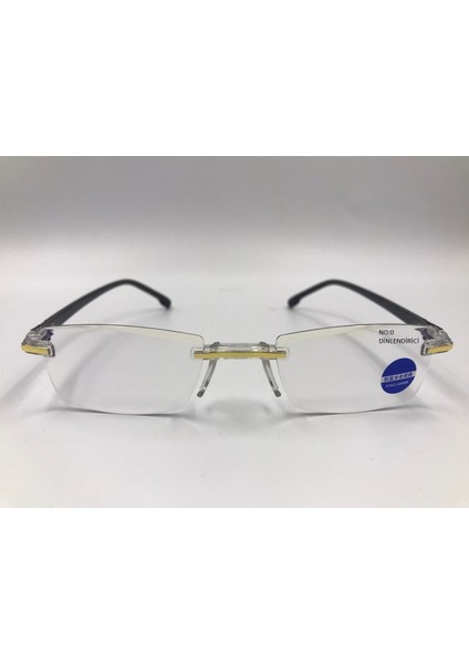 Çerçevesiz Dinlendirici Okuma Gözlüklüğü Numarasız 0 Anti Mavi Işık Büyütme Gözlüğü