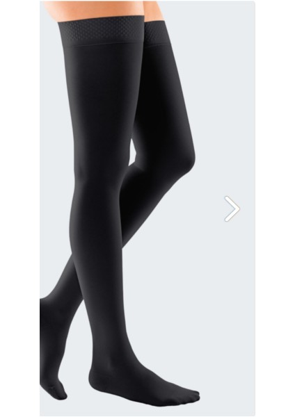 Medi Mediven Elegance/ccl1 Diz Üstü Siyah Renkli Varis Çorabı