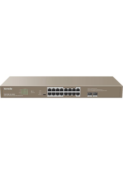 TEG1118P-16-250W 16GE Poe Port (250W) 2xsfp Switch