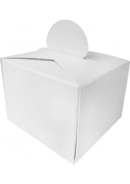 Lokumluk Karton Kutu Beyaz Pk:25