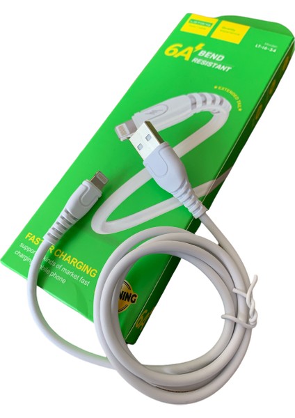 6A 6 Amper Lightning Hızlı Fast Şarz Iphone 5 6 7 8 Xs , Xr , x Plus Mac Macbook Macbook Pro Iphone Ipad, Ipad Pro, Ipad Mini Hızlı Şarj Şarz Kablosu