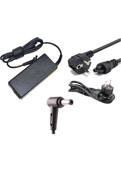 Ata Elektronik Exper Karizma DJ0154MP , E5128Q Uyumlu Muadil Kaliteli Ürün 2 Yıl Ithalatçı Firma Garantili Notebook Adaptör 19 Volt 4.74 Amper  Şarj Cihazı (90W - 19V 4.74A)  5.5mm 2.5mm