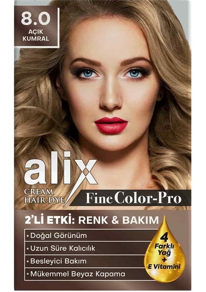 Saç Boyası 8.0 Açık Kumral 50 ml