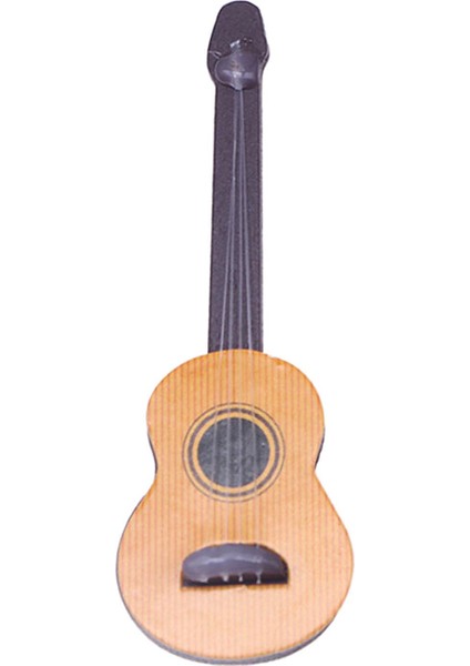 Minyatür Ahşap Müzik Enstrümanı Oturma Odası Malzemeleri 1/12 Oranments Gitar (Yurt Dışından) fırsatları