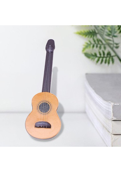 Minyatür Ahşap Müzik Enstrümanı Oturma Odası Malzemeleri 1/12 Oranments Gitar (Yurt Dışından) indirimleri