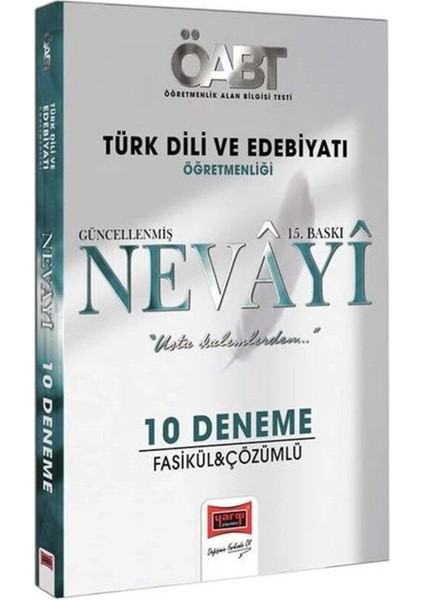 KPSS ÖABT 2023 Nevayi Türk Dili ve Edebiyatı 10 Fasikül Deneme Tamamı Çözümlü