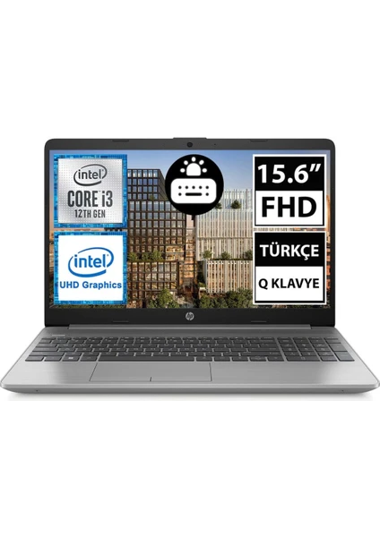 Hp 250 G9 6Q8N8ES I3-1215U 8gb 256SSD 15.6" Fullhd Freedos Taşınabilir Bilgisayar