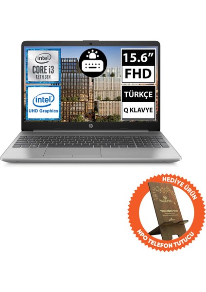 Hp 250 G9 6Q8N8ES03 I3-1215U 16GB 256SSD 15.6" Fullhd Freedos Taşınabilir Bilgisayar