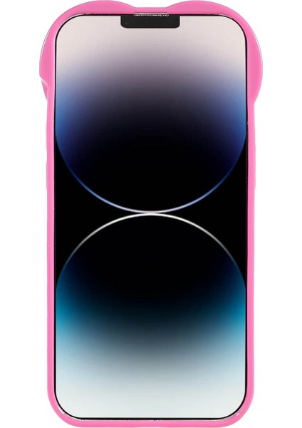 Xstepcase iPhone 14 Pro Heart Şekilli Kamera Koruma Telefon Kasası Esnek Tpu Anti-Çizik Cep Telefonu Kapak Kabuğu (Yurt Dışından)
