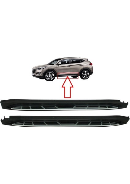 Hyundai Tucson 2015 - Oto Koruma Yan Basamak Oem Square Style fırsatları