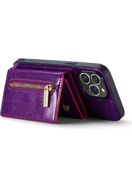 Xstepcase Dg.ming M3 Serisi Iphone 14 Pro Maks Için Pu Deri Kaplamalı Pc+Tpu Zipper Cüzdan Manyetik Telefon Kapağı Kickstand (Yurt Dışından) modelleri