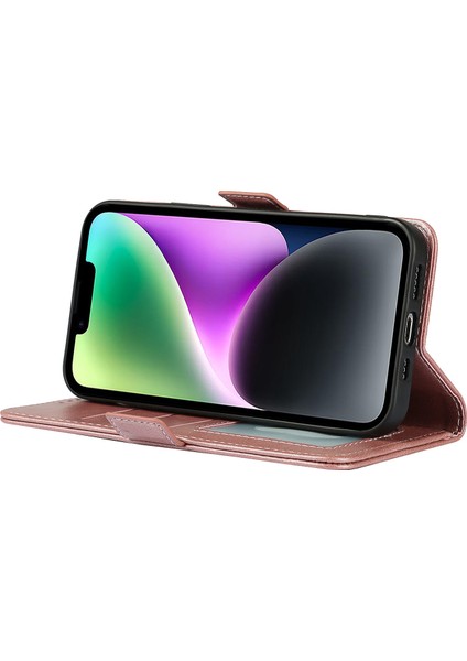 Xstepcase iPhone 14 Için Şok Geçirmez Deri Telefon Kasası Retro Cüzdan Standı Manyetik Toka Telefon Kapağı Kayışlı (Yurt Dışından)