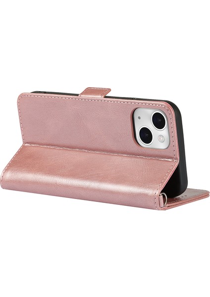 Xstepcase iPhone 14 Için Şok Geçirmez Deri Telefon Kasası Retro Cüzdan Standı Manyetik Toka Telefon Kapağı Kayışlı (Yurt Dışından)