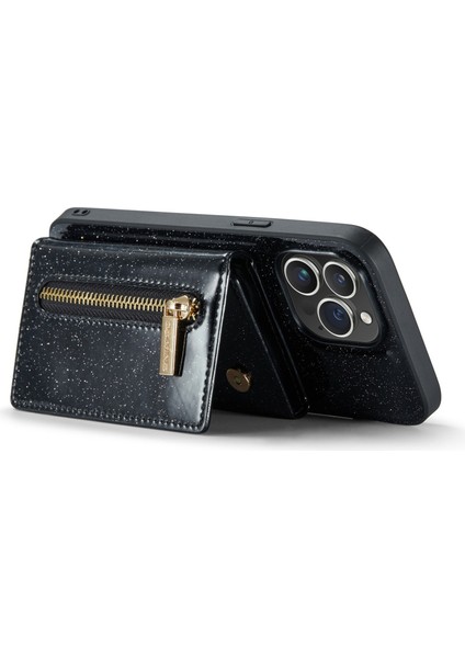 Xstepcase iPhone 14 Için Dg.ming M3 Serisi 2-1 Arada Pu Deri Kaplamalı Pc+Tpu Koruyucu Telefon Vaka Kickstand Manyetik Çıkarılabilir Fermuar Cüzdan Telefon Kapağı (Yurt Dışından)