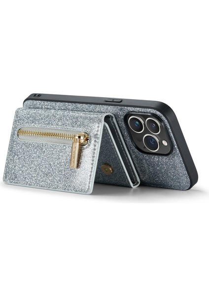 Xstepcase iPhone 14 Için Dg.ming M3 Serisi 2-1 Arada Pu Deri Kaplamalı Pc+Tpu Koruyucu Telefon Vaka Kickstand Manyetik Çıkarılabilir Fermuar Cüzdan Telefon Kapağı (Yurt Dışından)