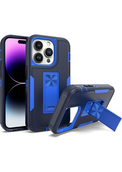 Xstepcase iPhone 14 Için Hard Pc Için Esnek Tpu Şok Emme Emniyeti Kickstand Kaymaz Koruyucu Telefon Kasası Destek Araba Montajı (Yurt Dışından)
