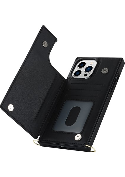 Xstepcase iPhone 14 Pro Max Için Cüzdan Telefon Kılıfı Fermuarlı Koruma / Omuz Kayışı ile Tpu Pu Deri Koruyucu Kapak (Yurt Dışından) fırsatları