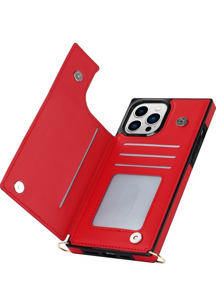 Xstepcase iPhone 14 Pro Max Için Cüzdan Telefon Kılıfı Fermuarlı Koruma / Omuz Kayışı ile Tpu Pu Deri Koruyucu Kapak (Yurt Dışından) fırsatları