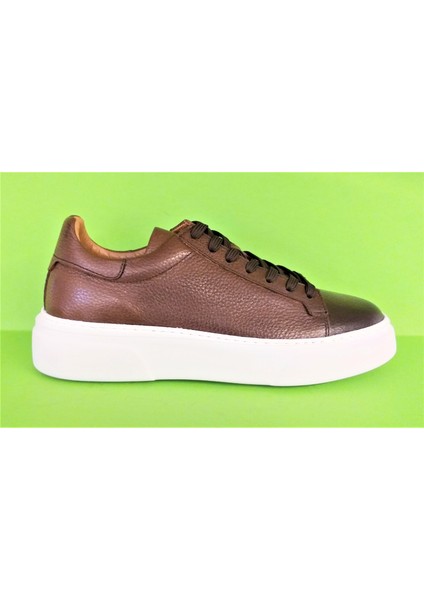 Bagsshoes 2501 Footcap Erkek Hakiki Deri Yüksek Taban Premium Sneaker Ayakkabı