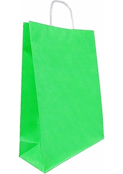 32X40 Büküm Saplı Çanta 10 Lu Yeşil