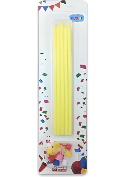 13 cm Sarı Mum 10'lu