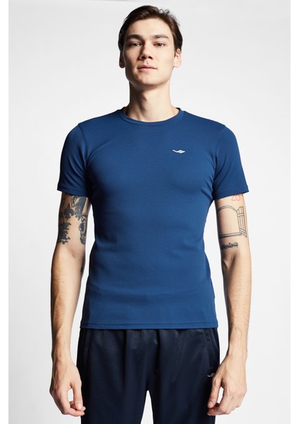 Kozmik Safir Erkek Kısa Kollu T-Shirt 23S-1294-23B