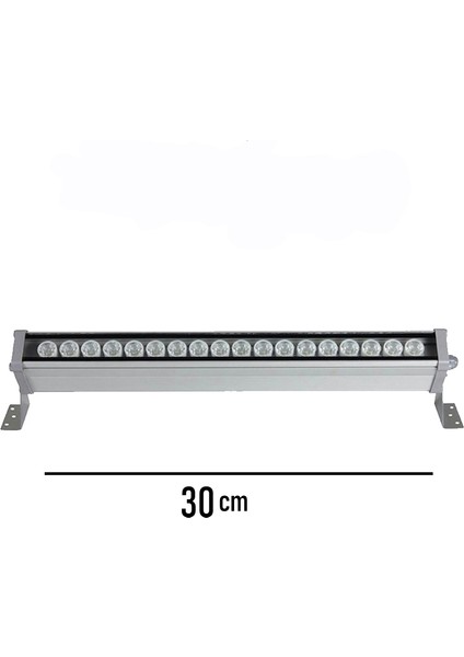 9W - 30cm Yeşil Renk Led Wallwasher - Duvar Boyama