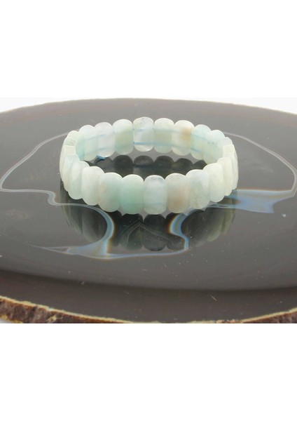 Sertifikalı Akuamarin Doğal Taş 9X14 mm Bileklik fırsatları