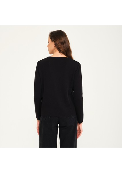 Kristal Taş Basılı Kazak fiyatları