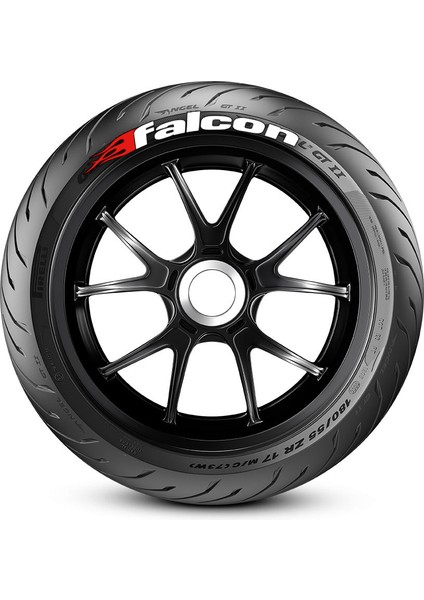 Falcon Motorsiklet Lastik Yazısı Sticker 4 Adet