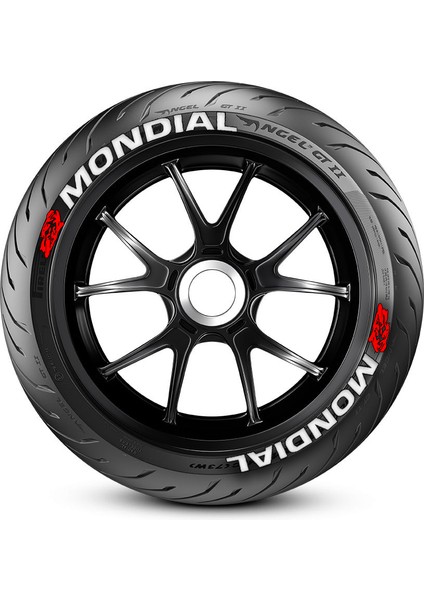 Mondial Motorsiklet Lastik Yazısı Sticker 8 Adet