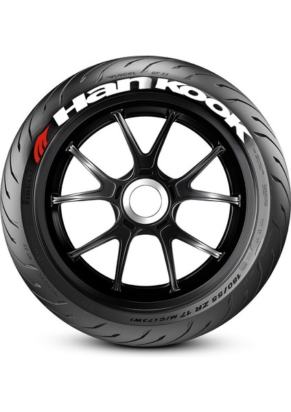 Hankook Motorsiklet Lastik Yazısı Sticker 4 Adet