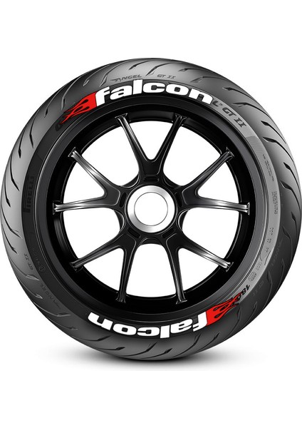 Falcon Motorsiklet Lastik Yazısı Sticker 8 Adet