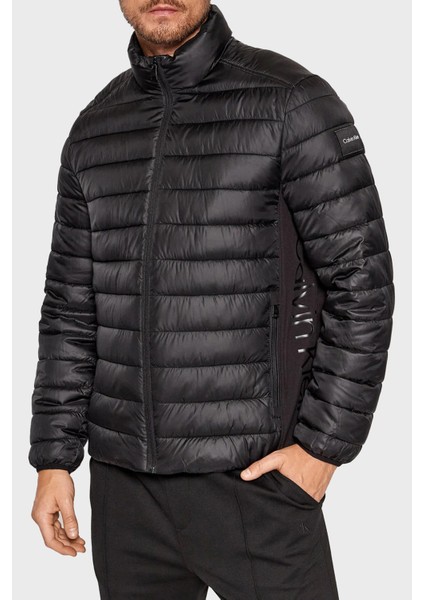 Su Geçirmez Regular Fit Dik Yaka Şişme Mont Erkek Mont K10K108291 Beh
