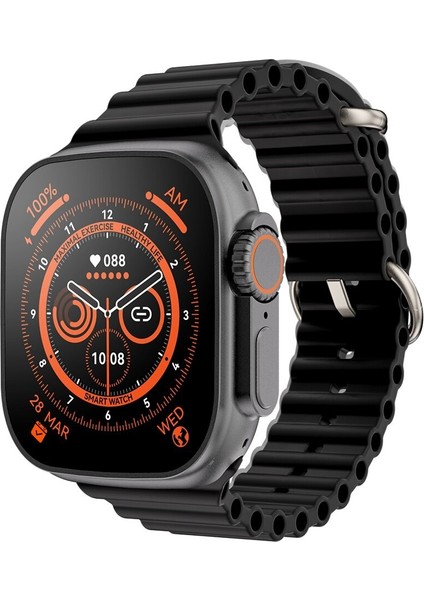 Watch Ultra Gs8+ Akıllı Saat, 2.05 Inc Hd Ekran, Siri-Bluetooth Hd Ses, Ios-Android Uyumlu