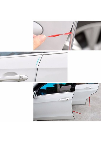 Oto Kapı Fitili Çizilme Çarpma Önleyici Araç Kapı Koruyucu Şeffaf Fitil 45CM + 45 cm fiyatları