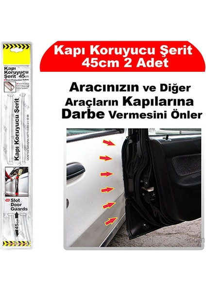 Oto Kapı Fitili Çizilme Çarpma Önleyici Araç Kapı Koruyucu Şeffaf Fitil 45CM + 45 cm fırsatları