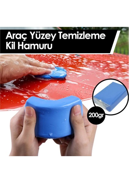 Kil Hamuru Araç Oto Yüzey Temizleme Plastik Saklama Kutulu 200GR