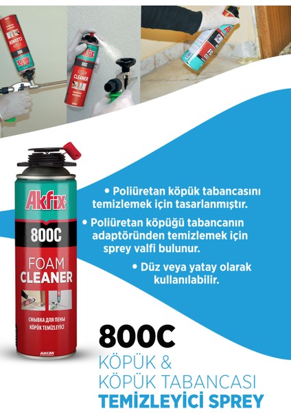 800C Pu Köpük ve Köpük Tabancası Temizleyici Sprey