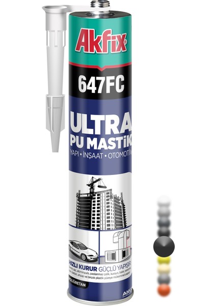 Mastik Siyah 647FC Pu 280ML Siyah