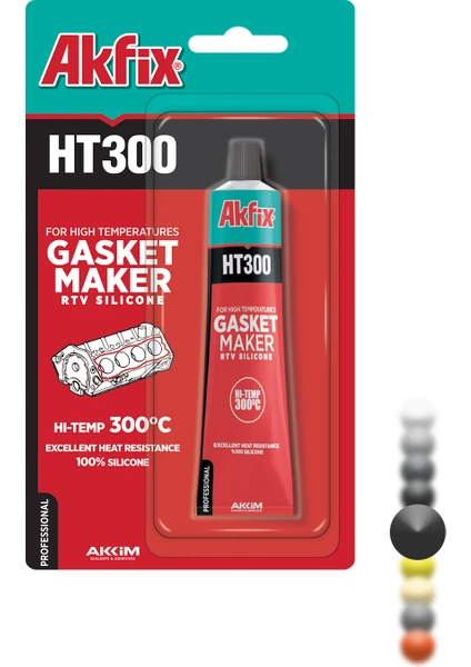 HT300 Rtv Yüksek Isı Silikonu 50GR Siyah