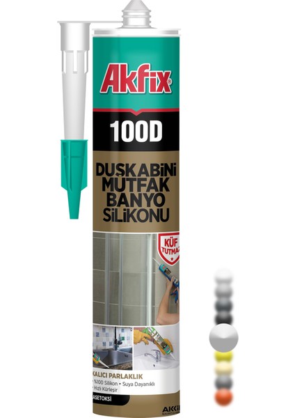 100D Duşakabin Silikonu 280ML Şeffaf