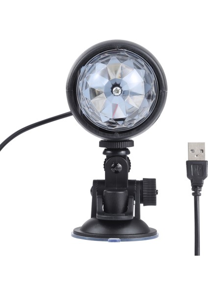 3W USB Renkli Döner Aşama LED Lamba (Yurt Dışından)